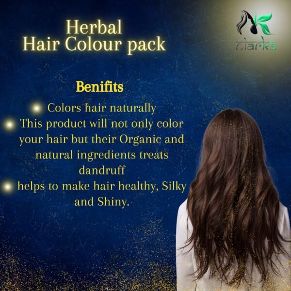 Herbal Hair Color Pack -Natural Black - Image 3