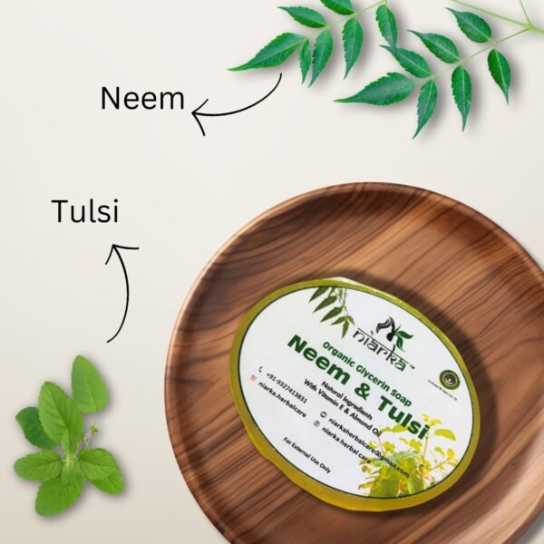 Neem & Tulsi Glycerin Soap (Pack of 2) - Image 2